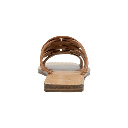 Kimiko Flat Slide Sandal - Natural | Marc Fisher