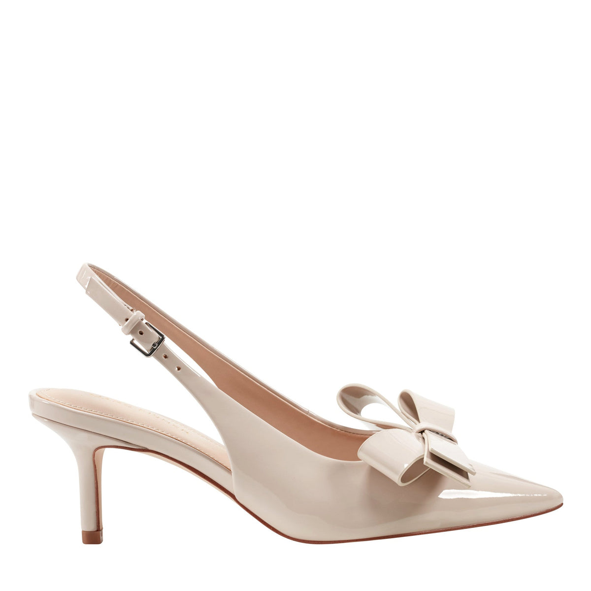 Allon Bow Slingback Pump - Light Natural Patent | Marc Fisher