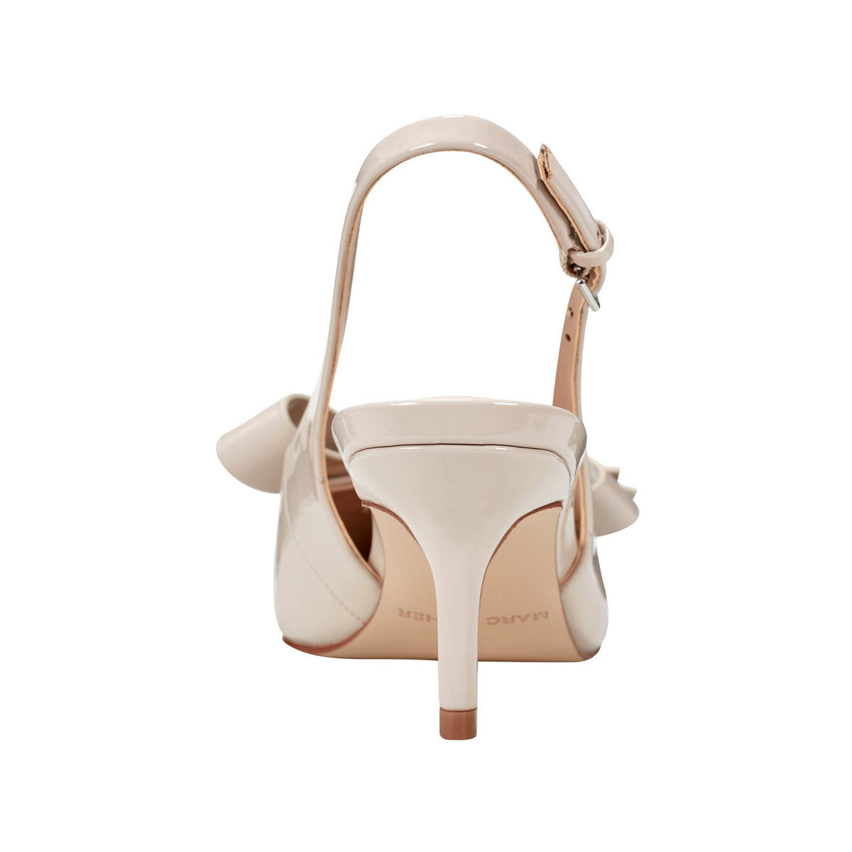 Allon Bow Slingback Pump - Light Natural Patent | Marc Fisher