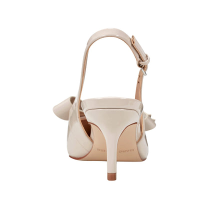 Allon Bow Slingback Pump - Light Natural Patent | Marc Fisher