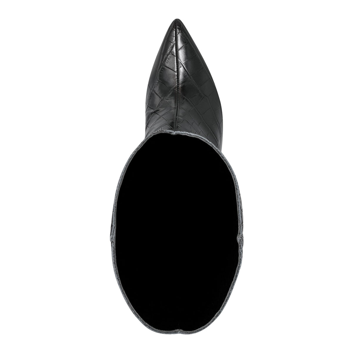 Quinnie Dress Leather Boot - Embossed Black Croco Leather | Marc Fisher