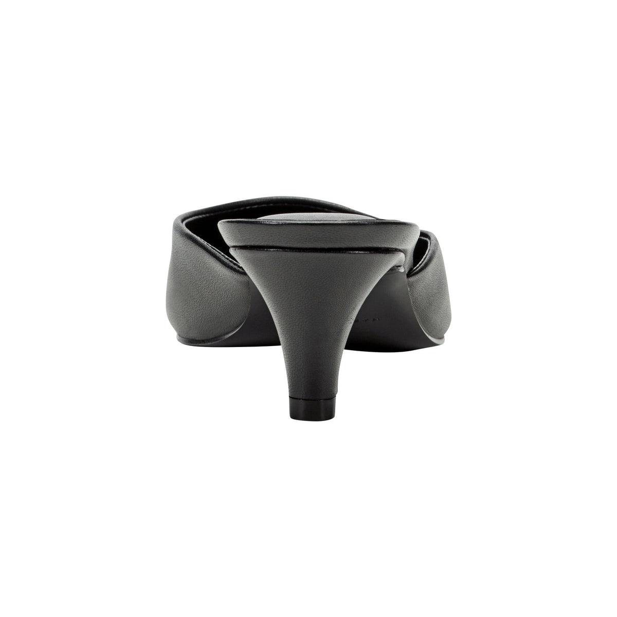 Rosa Heeled Mule - Black Leather | Marc Fisher
