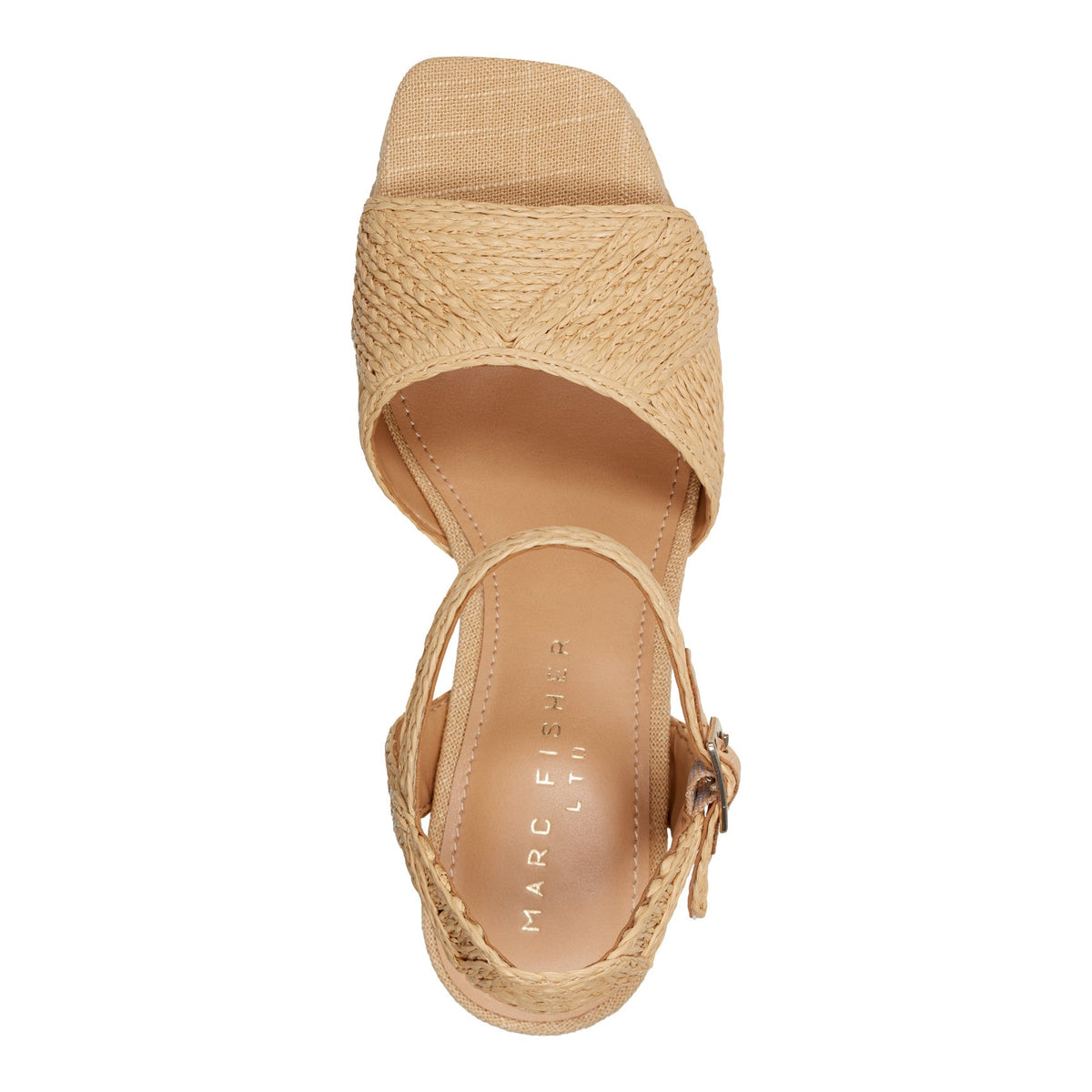 Calyn Platform Sandal - Natural Raffia | Marc Fisher