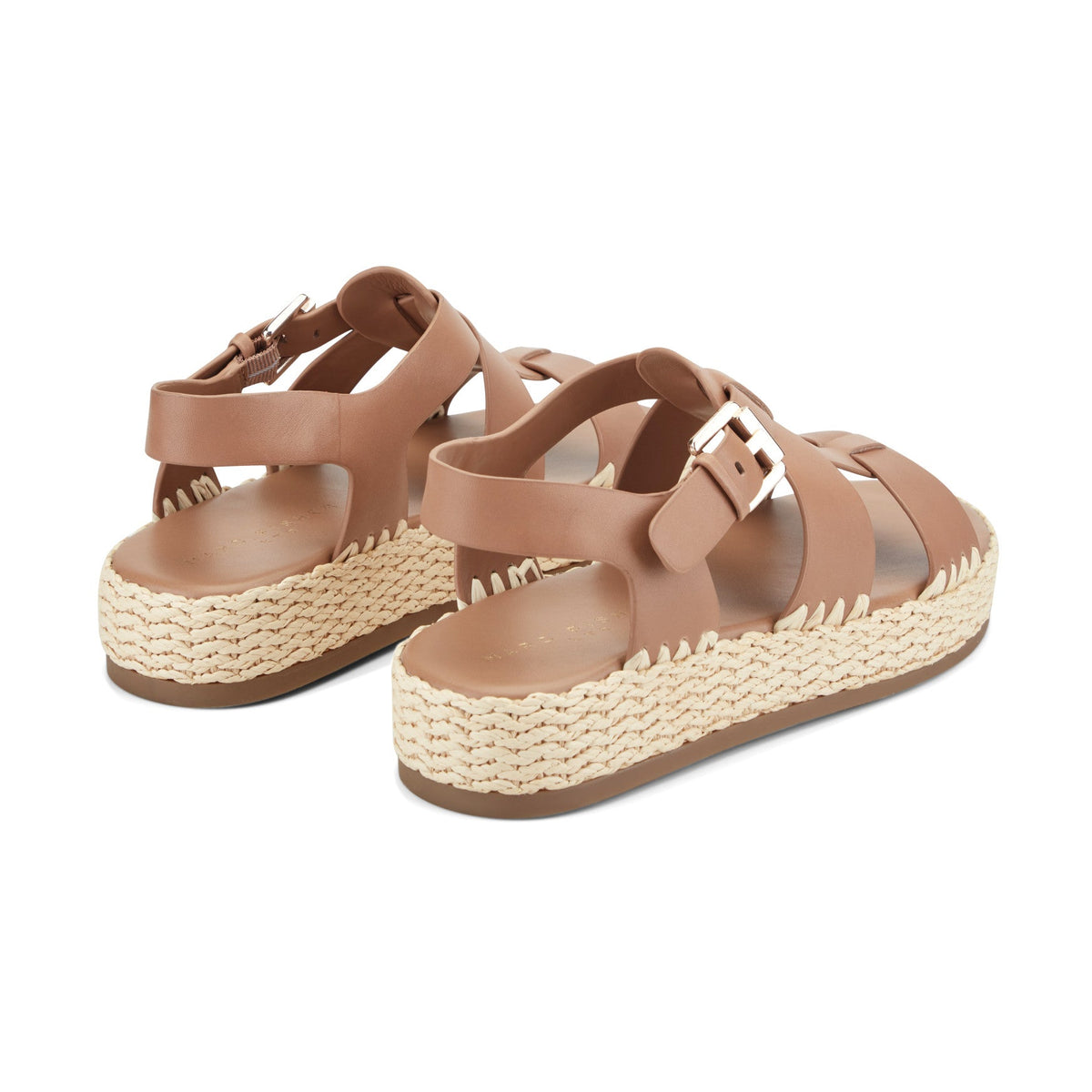 Elissa Espadrille Sandal - Brown Leather | Marc Fisher