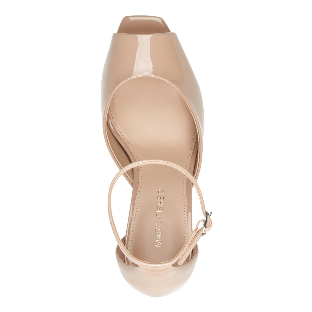 Veni Peep Toe Pump - Natural Patent | Marc Fisher