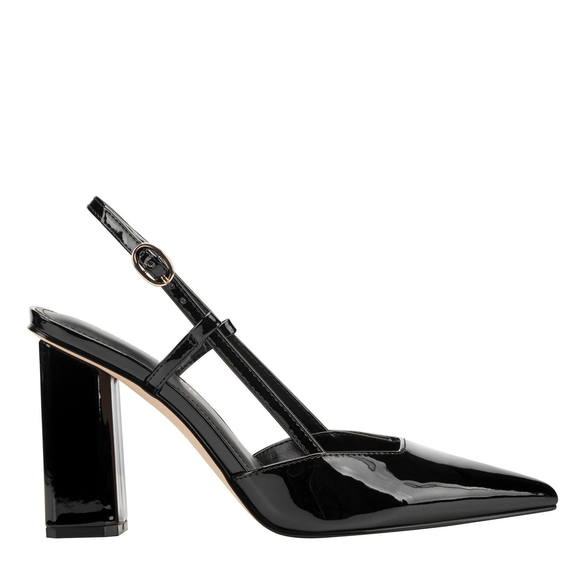 Dian Slingback Pump - Black Patent | Marc Fisher