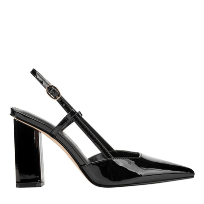 Dian Slingback Pump - Black Patent | Marc Fisher