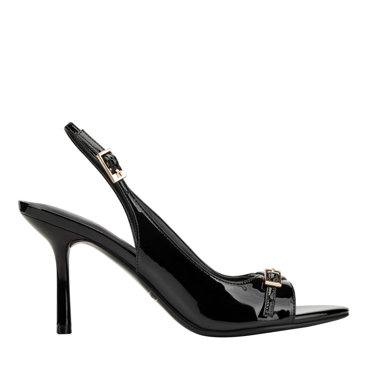 Paza Peep Toe Pump - Black Patent | Marc Fisher