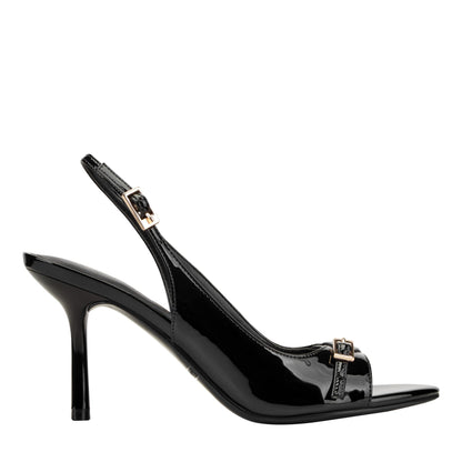 Paza Peep Toe Pump - Black Patent | Marc Fisher