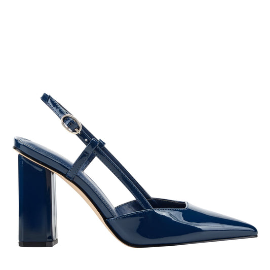 Dian Slingback Pump - Blue Patent | Marc Fisher