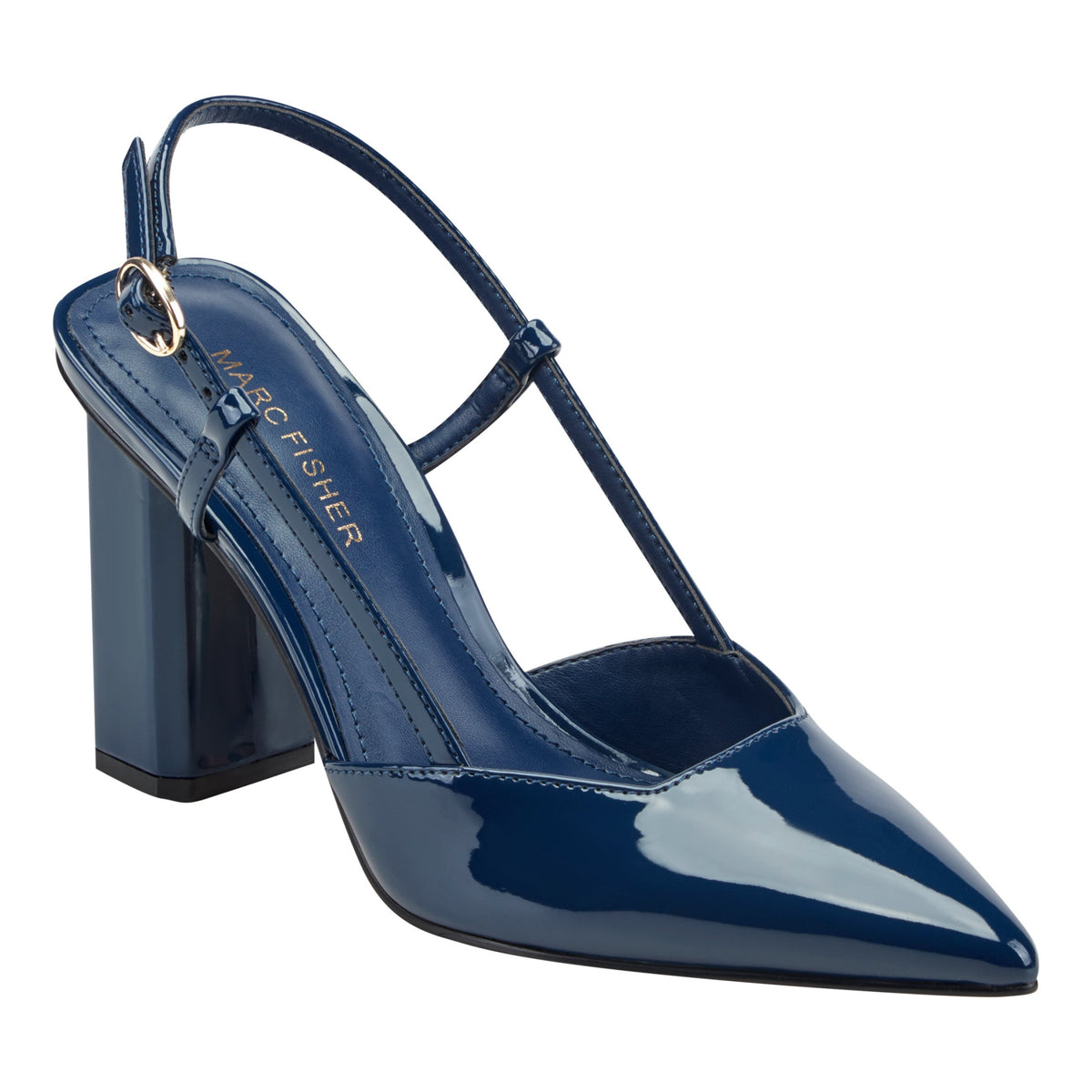 Dian Slingback Pump - Blue Patent | Marc Fisher