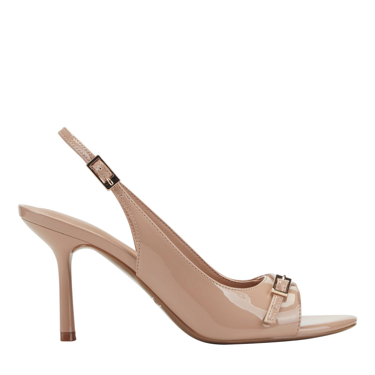 Paza Peep Toe Pump - Natural Patent | Marc Fisher