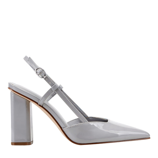 Dian Slingback Pump - Grey Patent | Marc Fisher