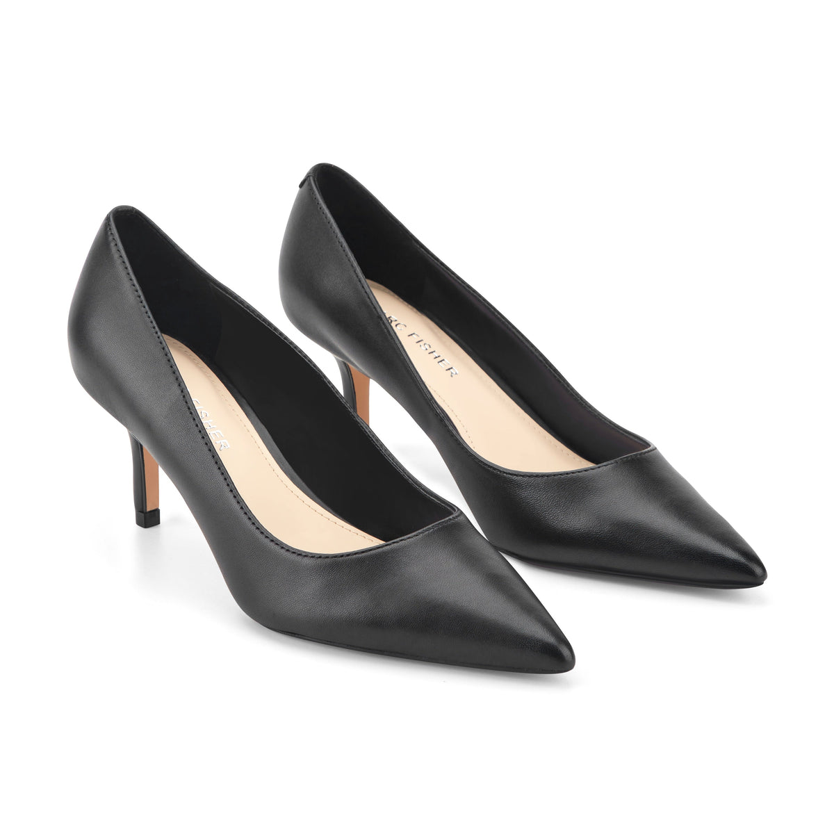 Alola Pump - Black Leather | Marc Fisher