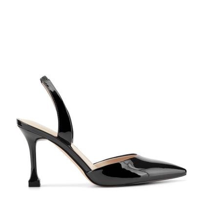Hadya Slingback Pump - Black Patent | Marc Fisher