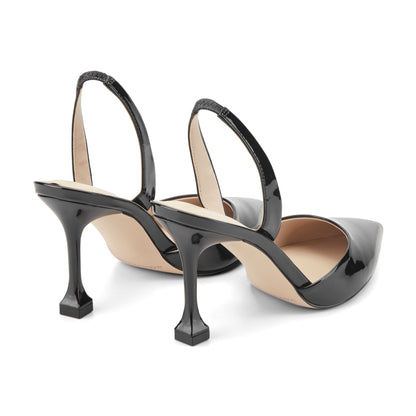 Hadya Slingback Pump - Black Patent | Marc Fisher
