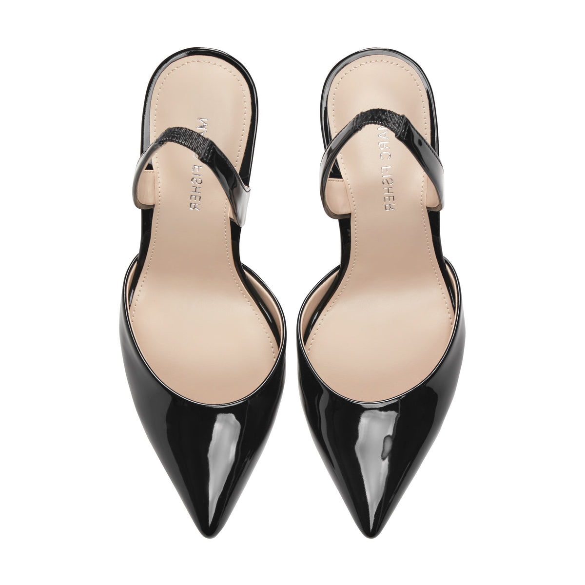 Hadya Slingback Pump - Black Patent | Marc Fisher