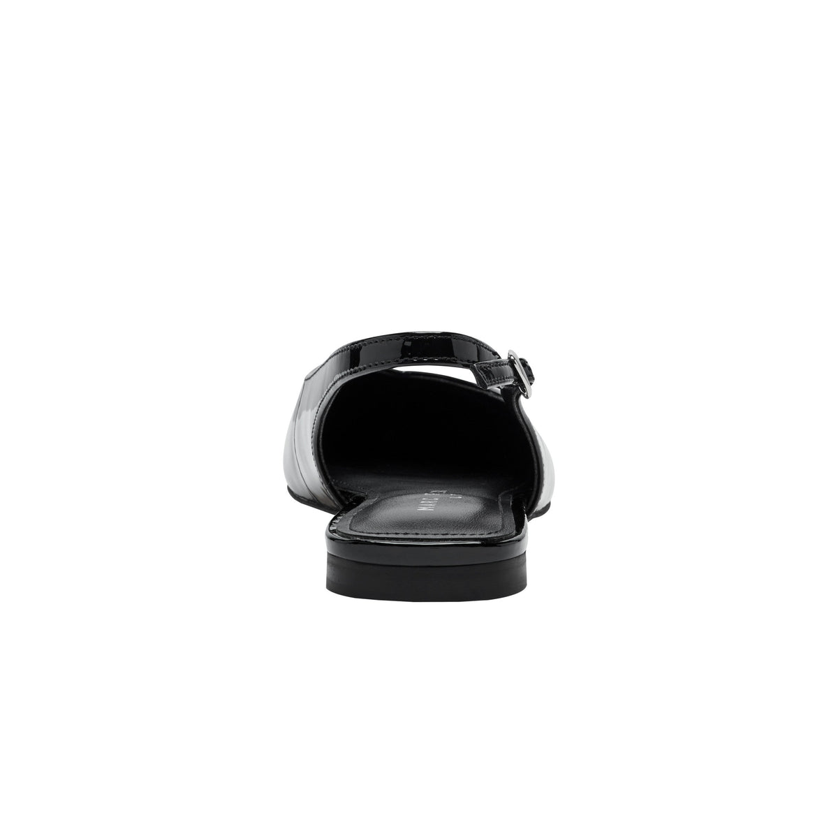 Gabra Leather Slingback Flat - Black Patent Leather | Marc Fisher