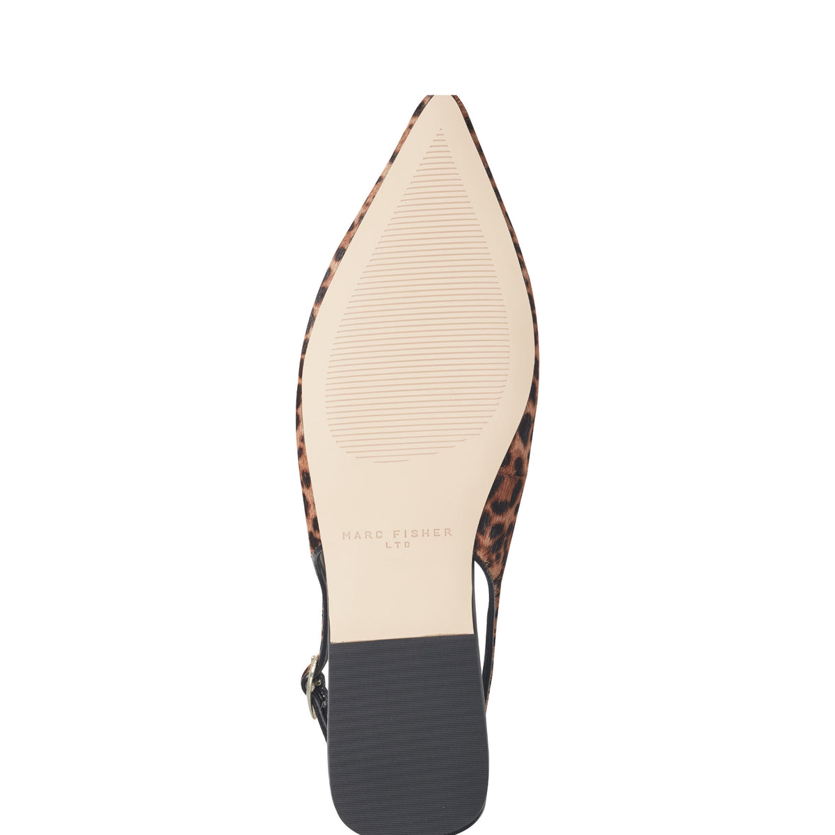 Gabra Leather Slingback Flat - Leopard Printed Pony Hair | Marc Fisher