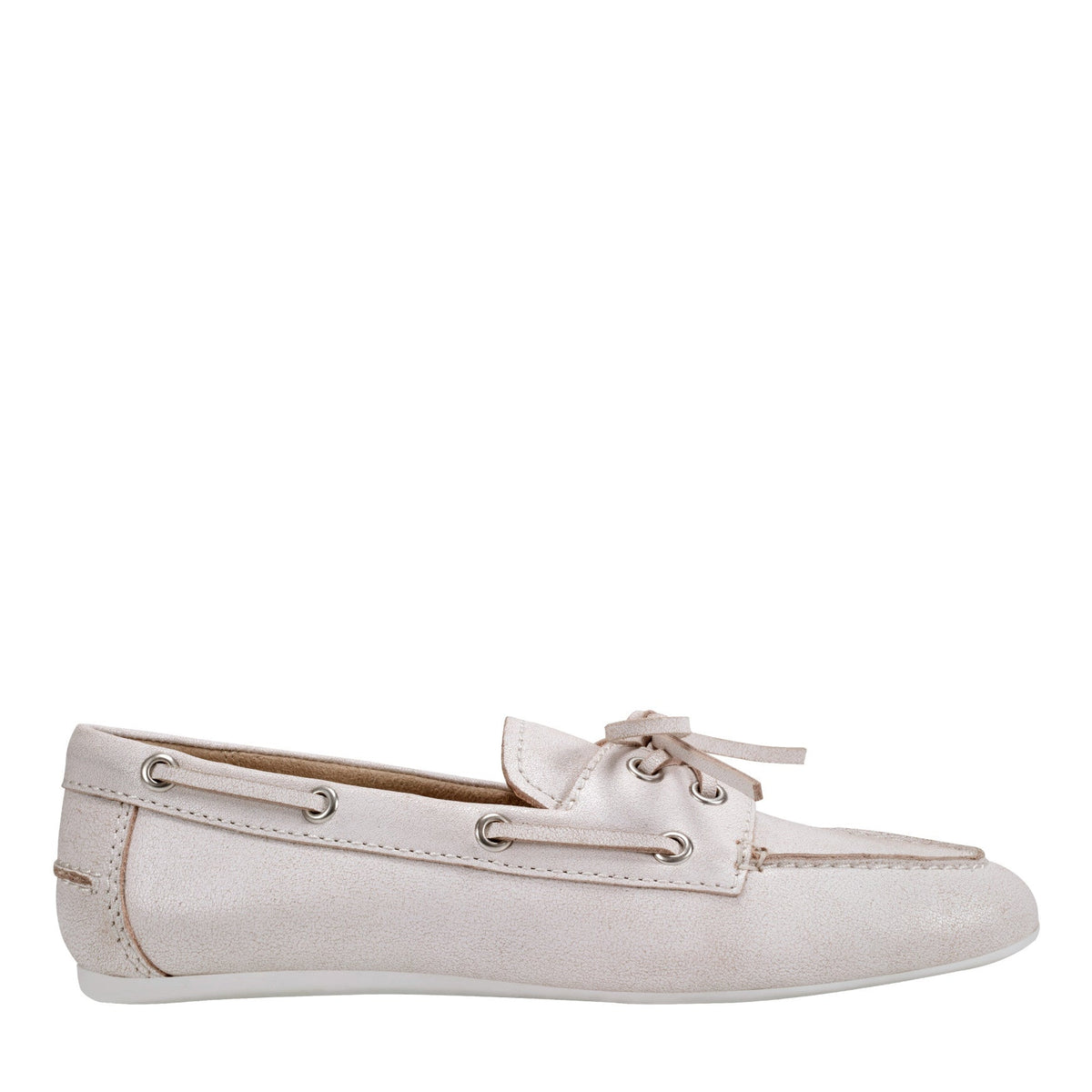Uleena Leather Boat Shoe - Light Natural Leather | Marc Fisher