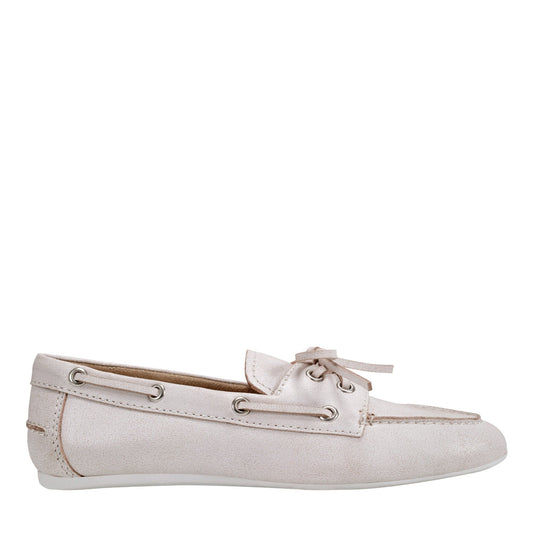Uleena Leather Boat Shoe - Light Natural Leather | Marc Fisher