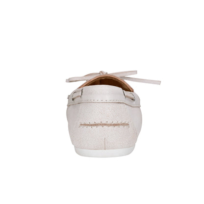 Uleena Leather Boat Shoe - Light Natural Leather | Marc Fisher