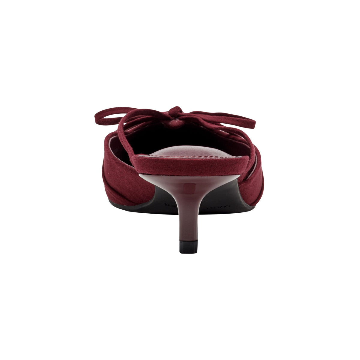 Florin Kitten Heel Mule - Dark Red | Marc Fisher