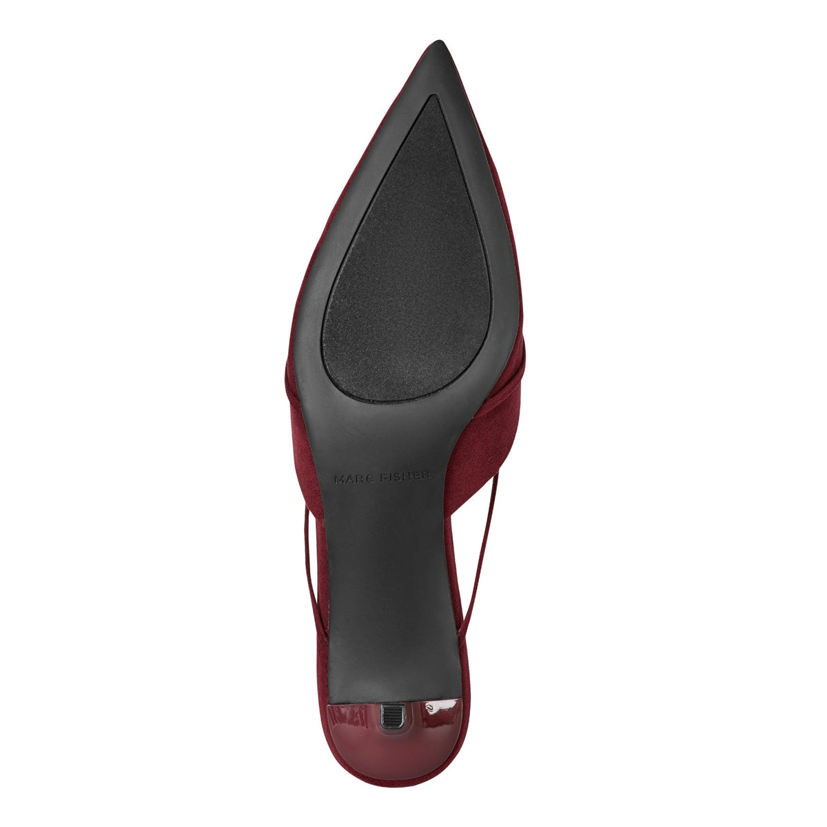 Florin Kitten Heel Mule - Dark Red | Marc Fisher