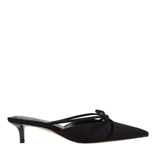 Florin Kitten Heel Mule - Black | Marc Fisher