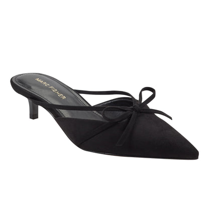 Florin Kitten Heel Mule - Black | Marc Fisher