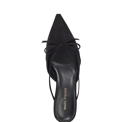 Florin Kitten Heel Mule - Black | Marc Fisher