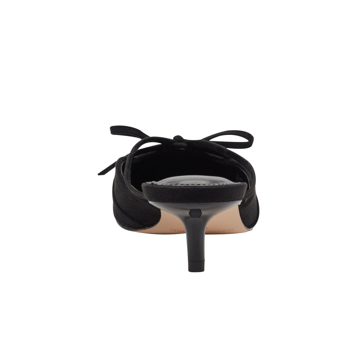 Florin Kitten Heel Mule - Black | Marc Fisher