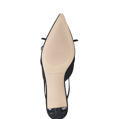 Florin Kitten Heel Mule - Black | Marc Fisher