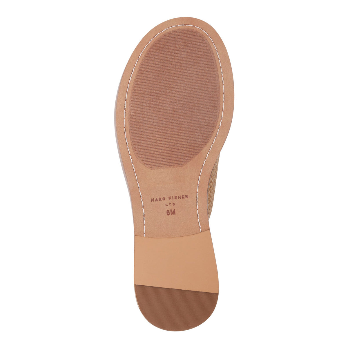 Grayce Flat Slide Sandal - Natural Raffia | Marc Fisher