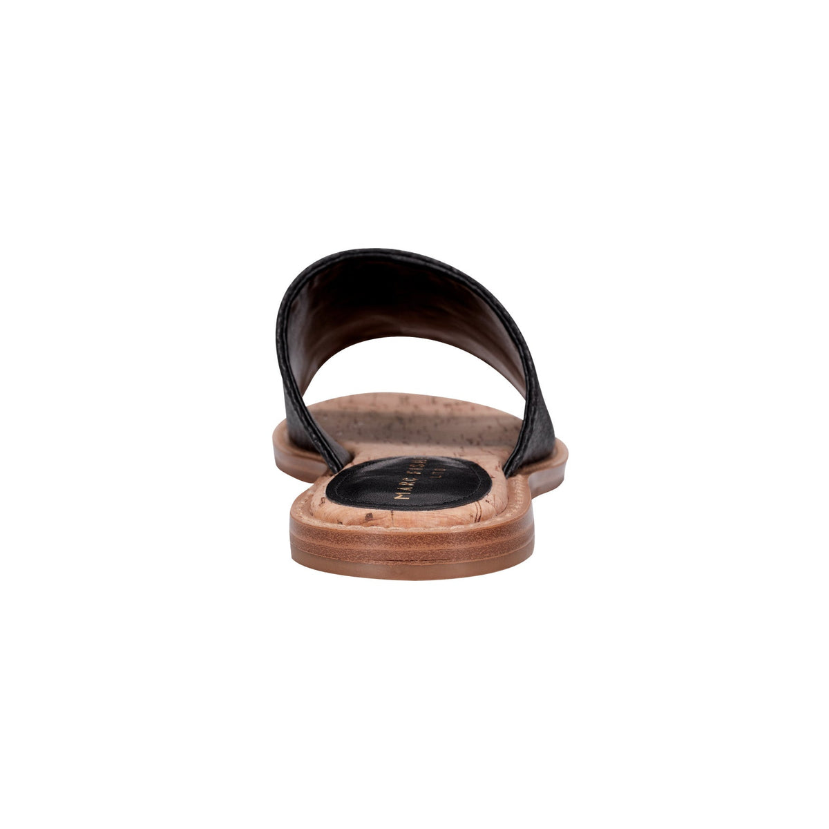 Grayce Flat Slide Sandal - Black Raffia | Marc Fisher