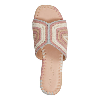 Nottie Flat Slide Sandal - Pink Multi | Marc Fisher