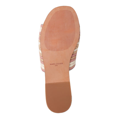 Nottie Flat Slide Sandal - Pink Multi | Marc Fisher