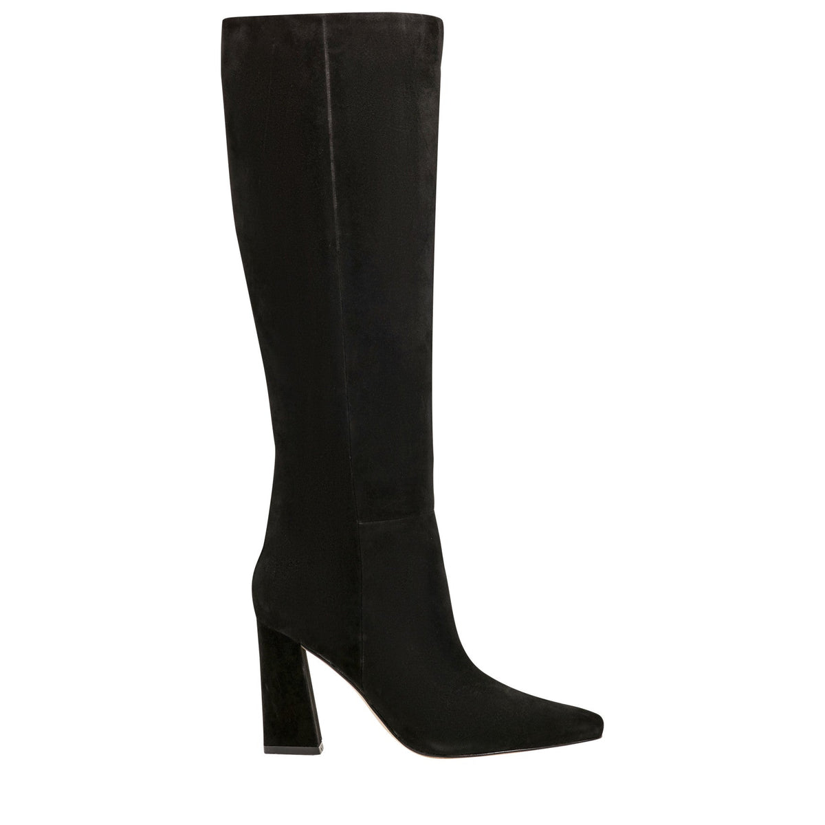 Yarli Leather Boot - Black Suede | Marc Fisher