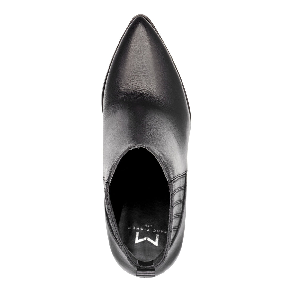 Alva Pointy Toe Leather Bootie - Black Leather | Marc Fisher