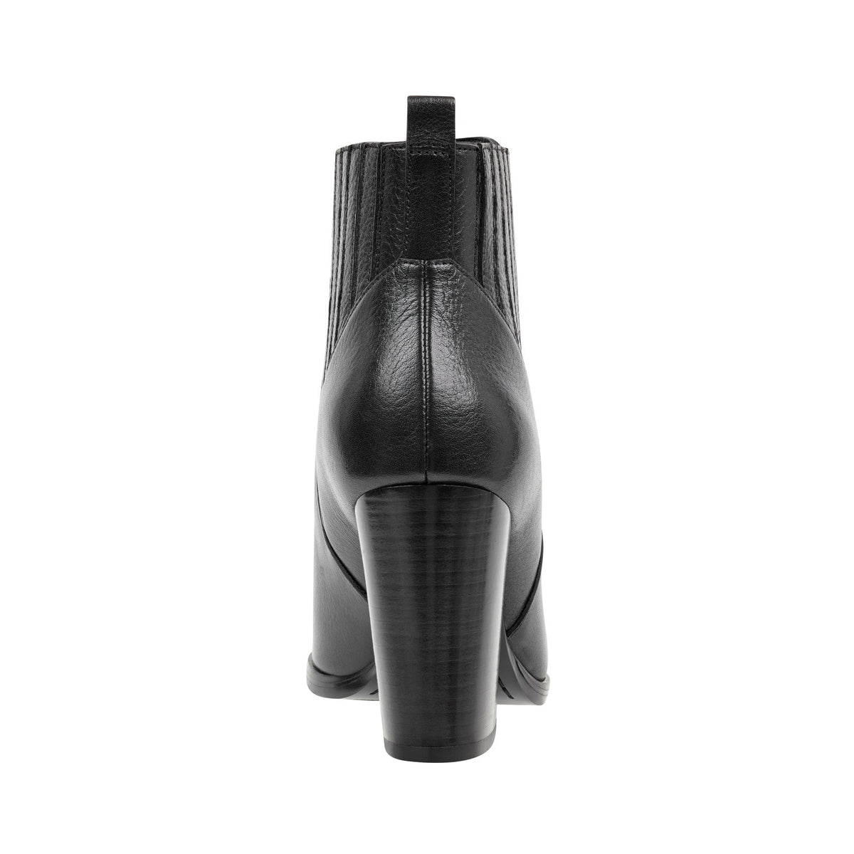 Alva Pointy Toe Leather Bootie - Black Leather | Marc Fisher