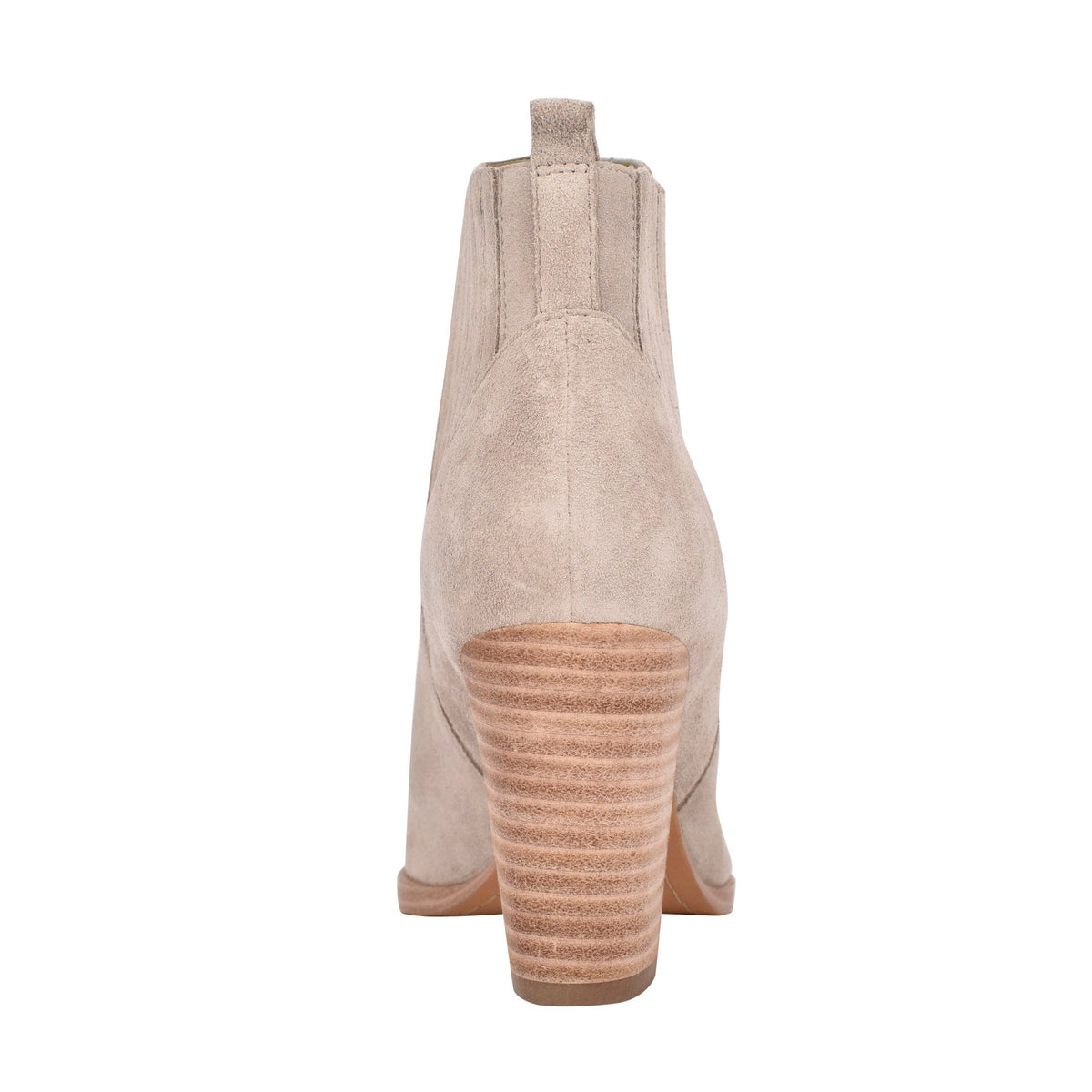 Alva Pointy Toe Leather Bootie - Light Natural Suede | Marc Fisher