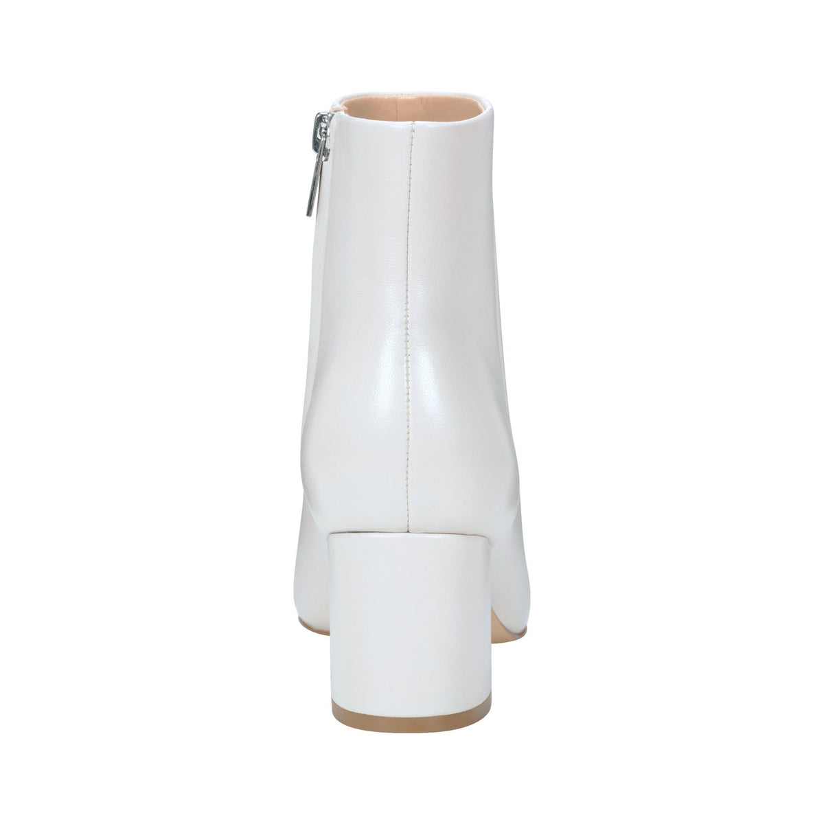 Jarli Pointy Leather Ankle Bootie - Ivory Leather | Marc Fisher