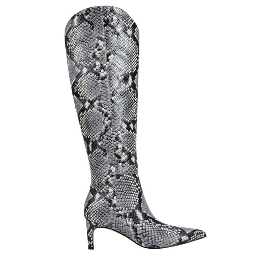 Quinnie Dress Leather Boot - Snake Printed Leather | Marc Fisher