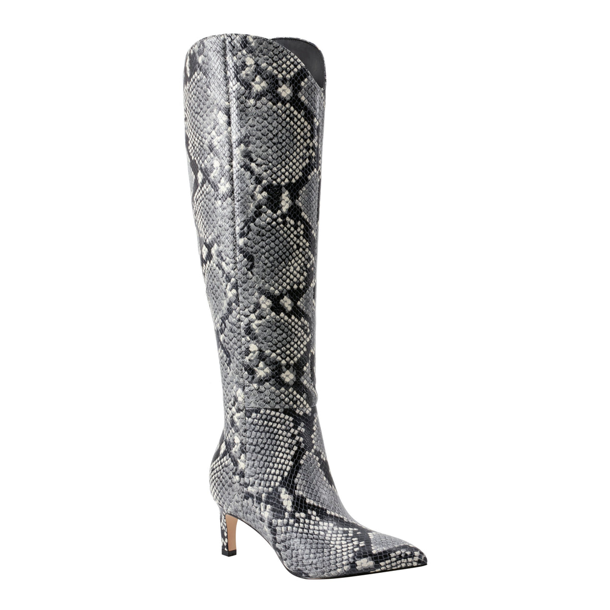 Quinnie Dress Leather Boot - Snake Printed Leather | Marc Fisher
