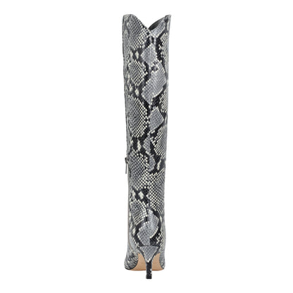 Quinnie Dress Leather Boot - Snake Printed Leather | Marc Fisher
