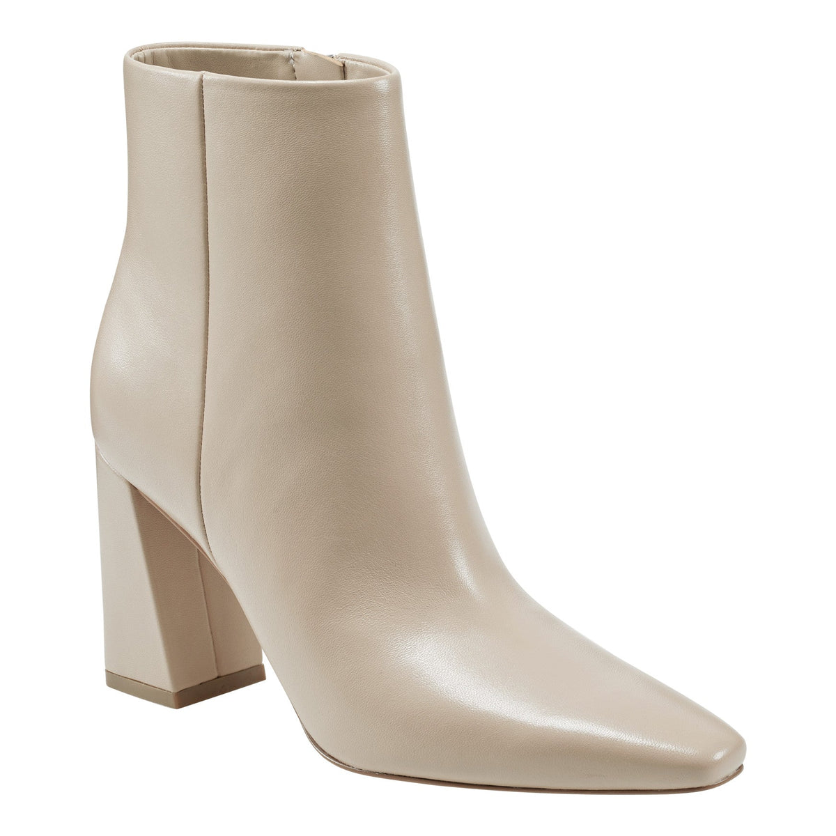 Yanara Heeled Leather Bootie - Natural Leather | Marc Fisher