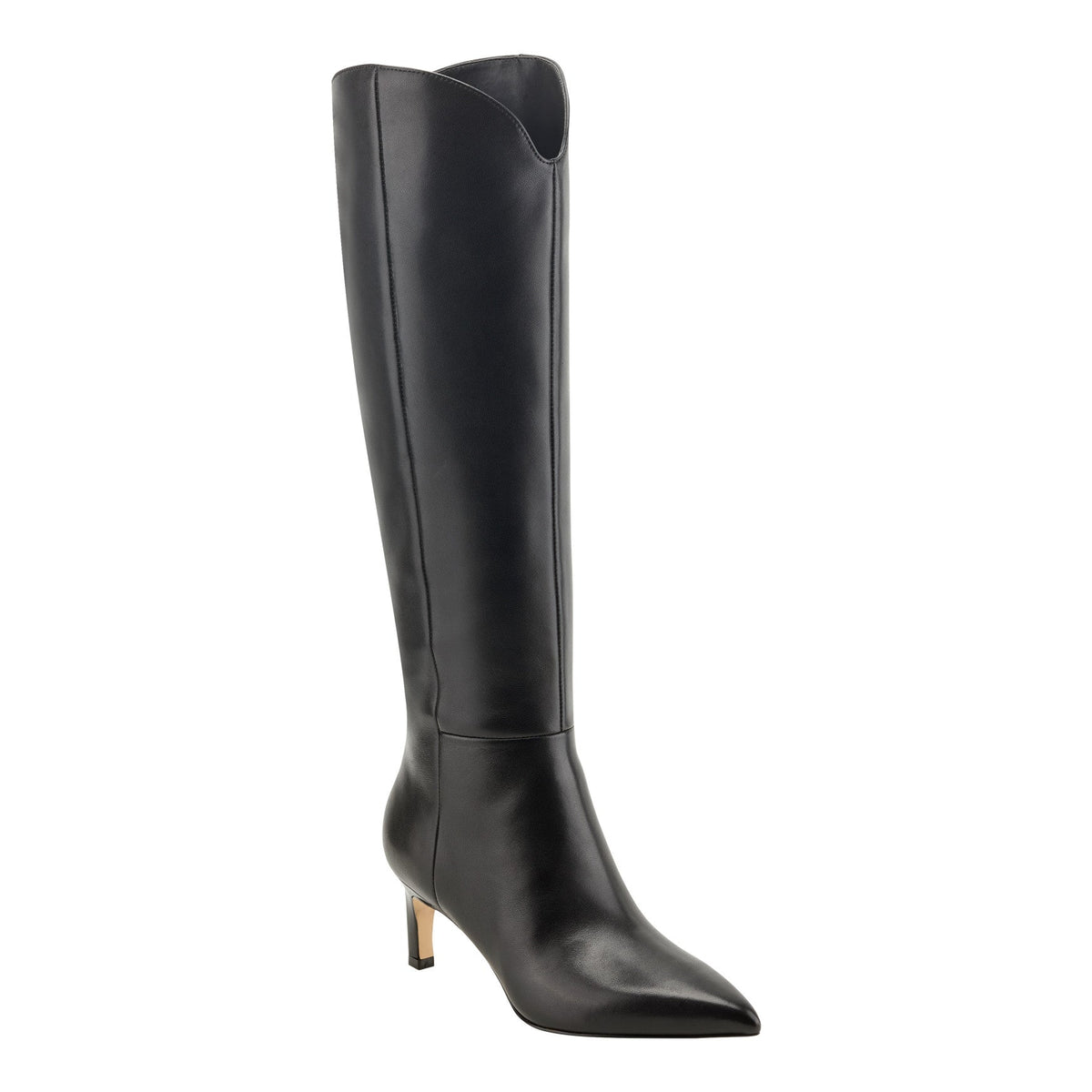 Quinnie Dress Leather Boot - Black Leather | Marc Fisher