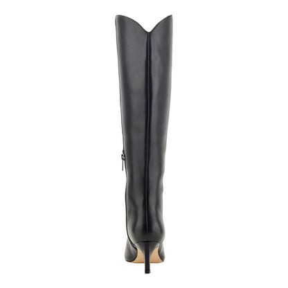 Quinnie Dress Leather Boot - Black Leather | Marc Fisher