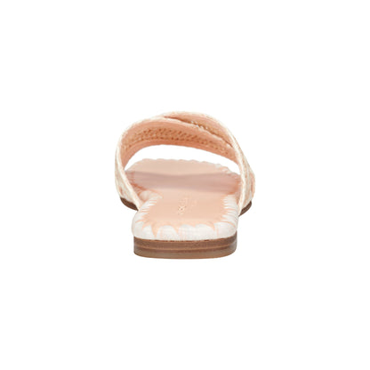 Nylie Flat Sandal - Natural/White | Marc Fisher