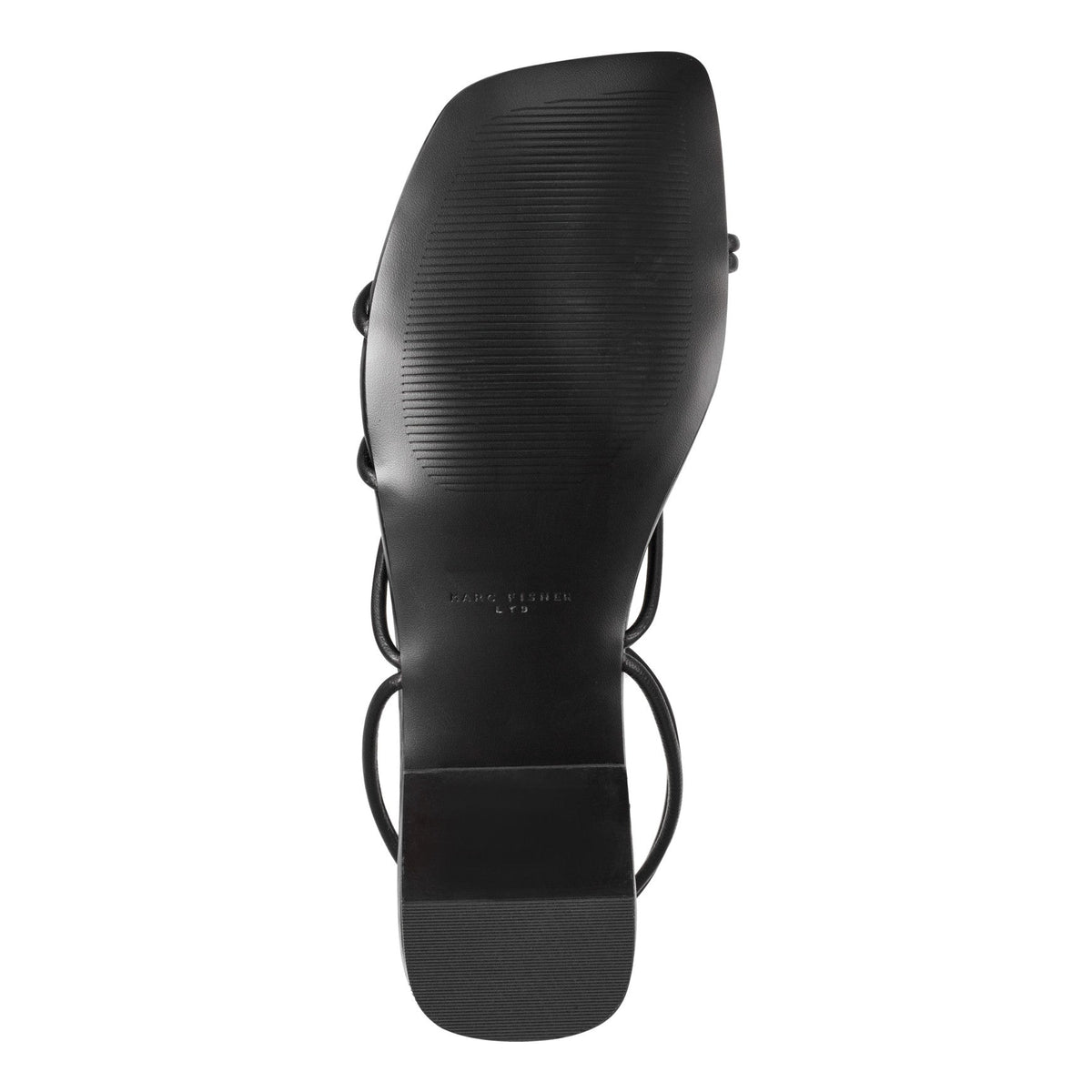 Mayte Strappy Leather Flat Sandal - Black Leather | Marc Fisher